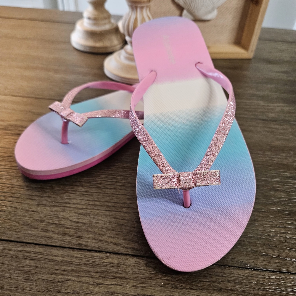 Sparkly Pink and Blue Kids Sandals